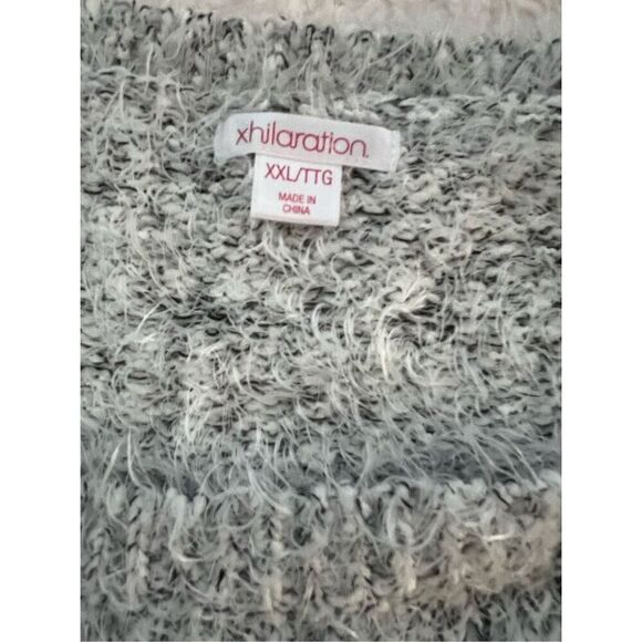 Xhilaration Eyelash Grey Sweater (XXL) - Picture 4 of 7